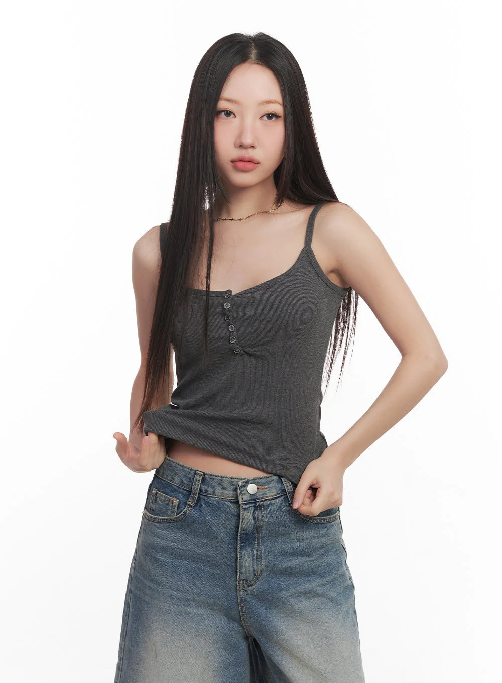 Buttoned Cami Top CM528 - Image 10