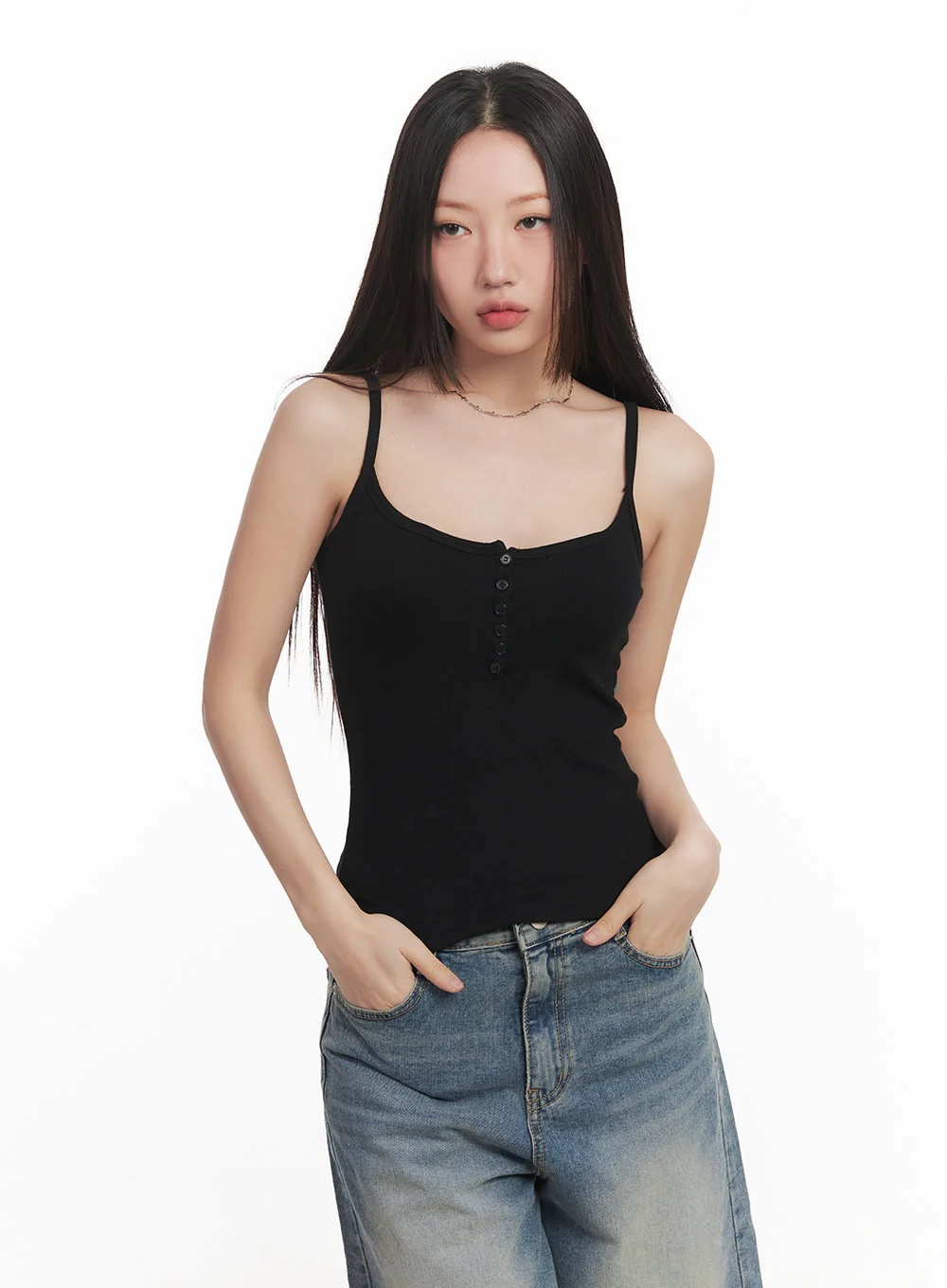 Buttoned Cami Top CM528 - Image 11