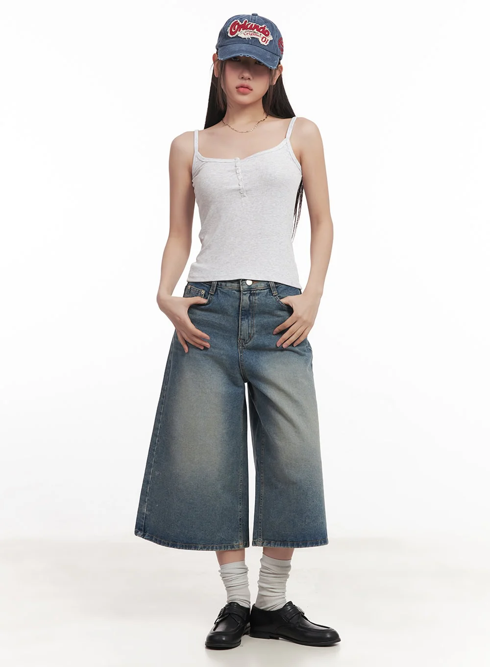 Buttoned Cami Top CM528 - Image 2