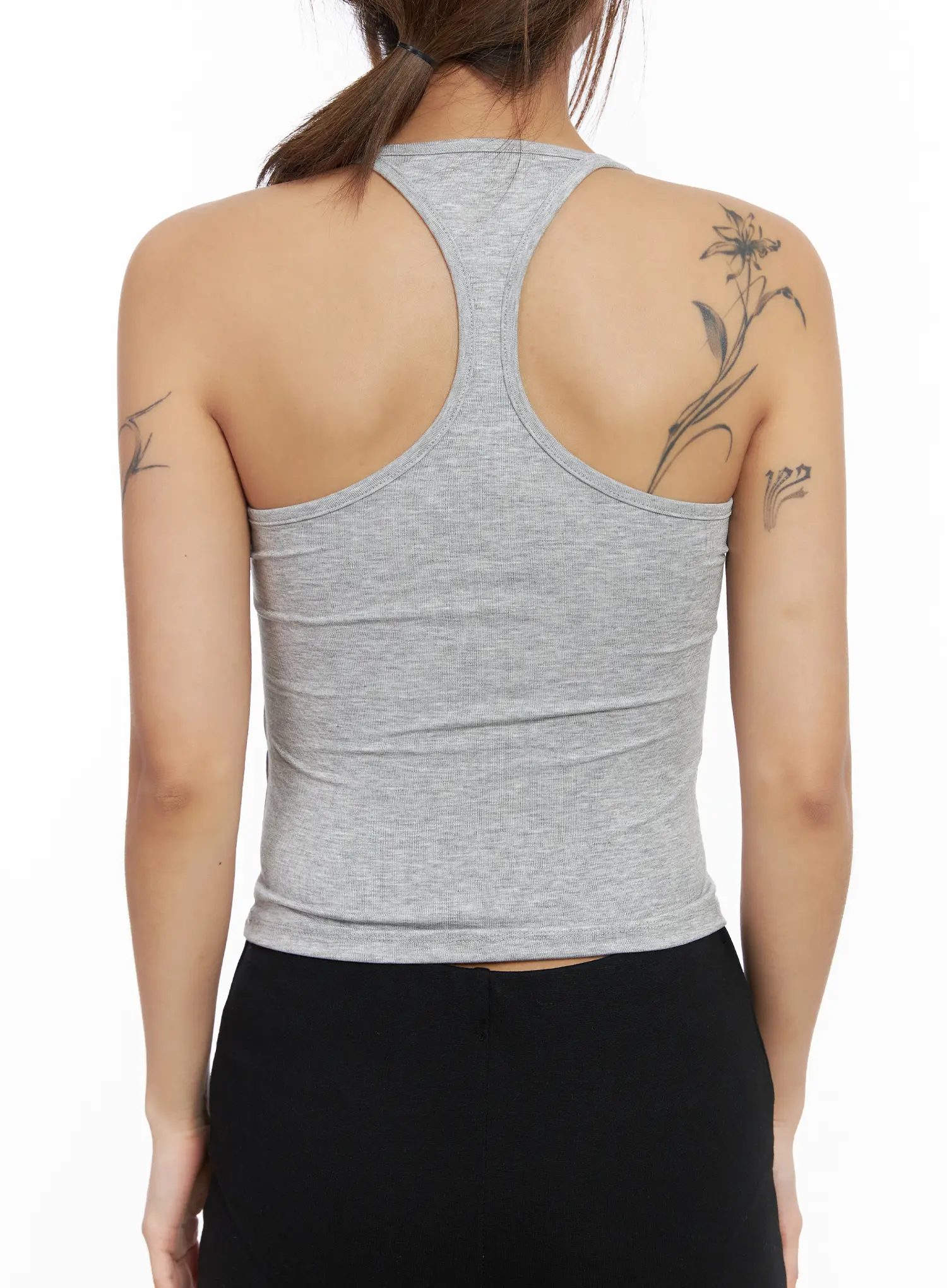 Buttoned Crop Sleeveless Top CM525 - Image 9