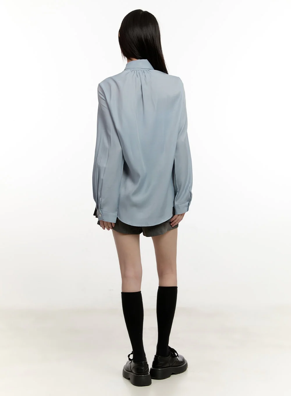 Buttoned Pleated Mini Skort CM513 - Image 7