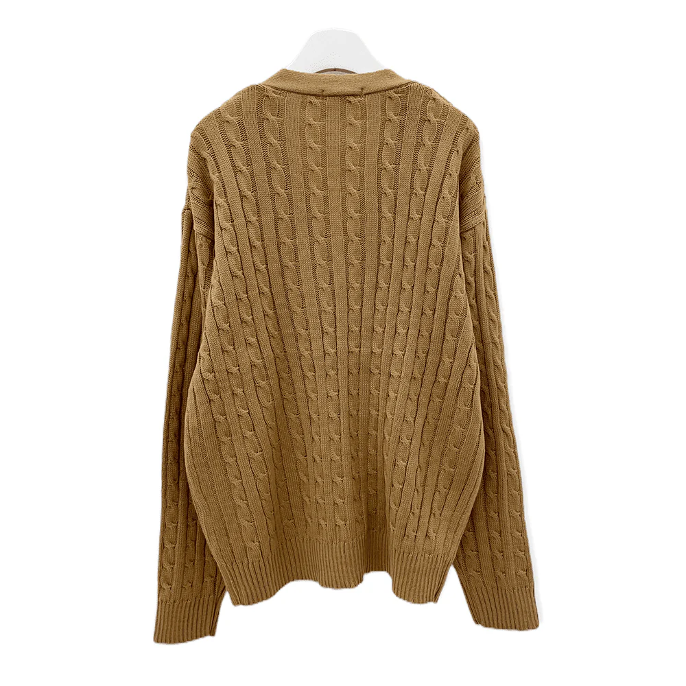 Cable Knit Relaxed Fit Cardigan C7102 - Image 27