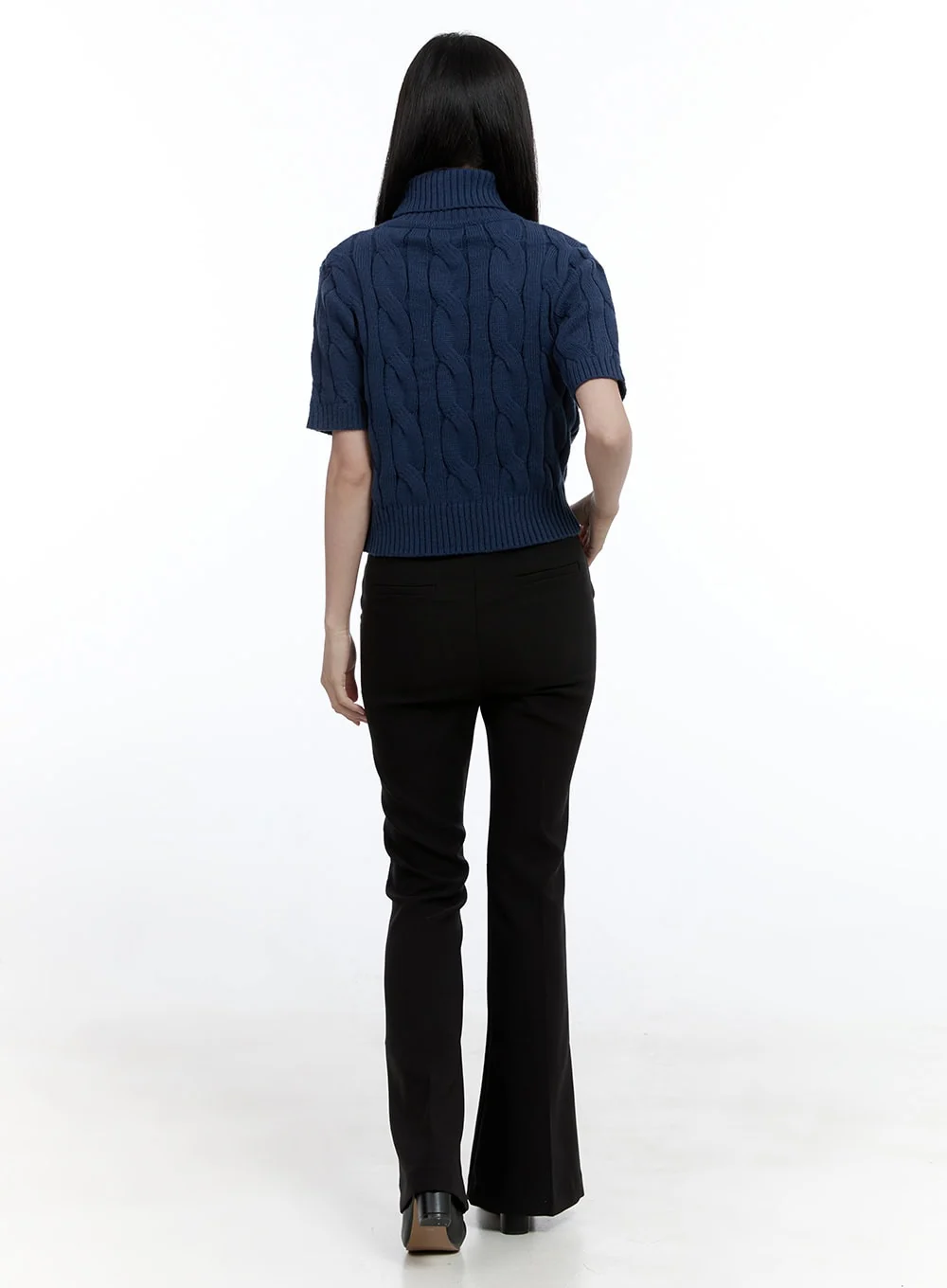 Cable Turtleneck Pullover OO429 - Image 3