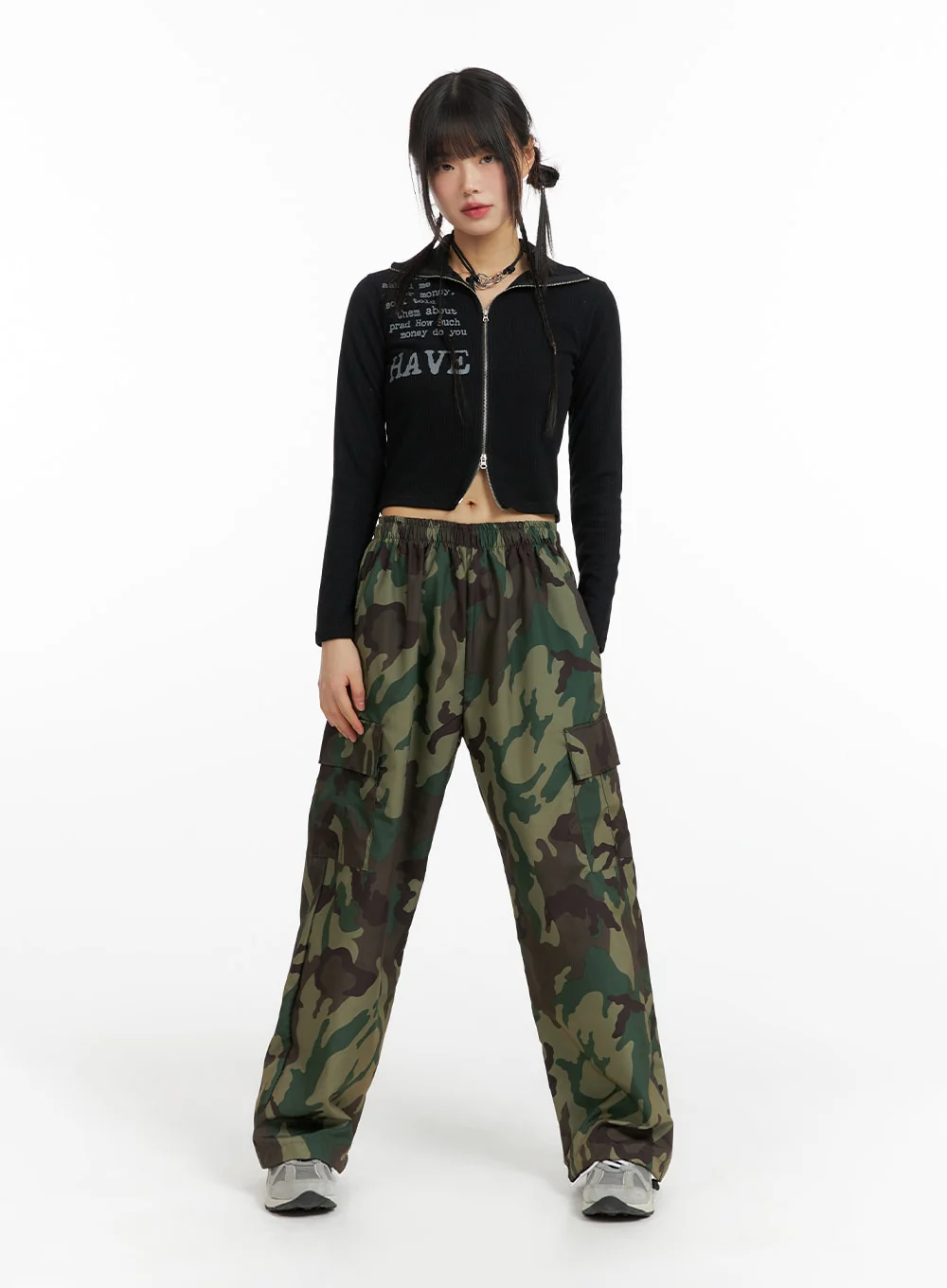 Camo Cargo Baggy Pants (UNISEX) CF423 - Image 2