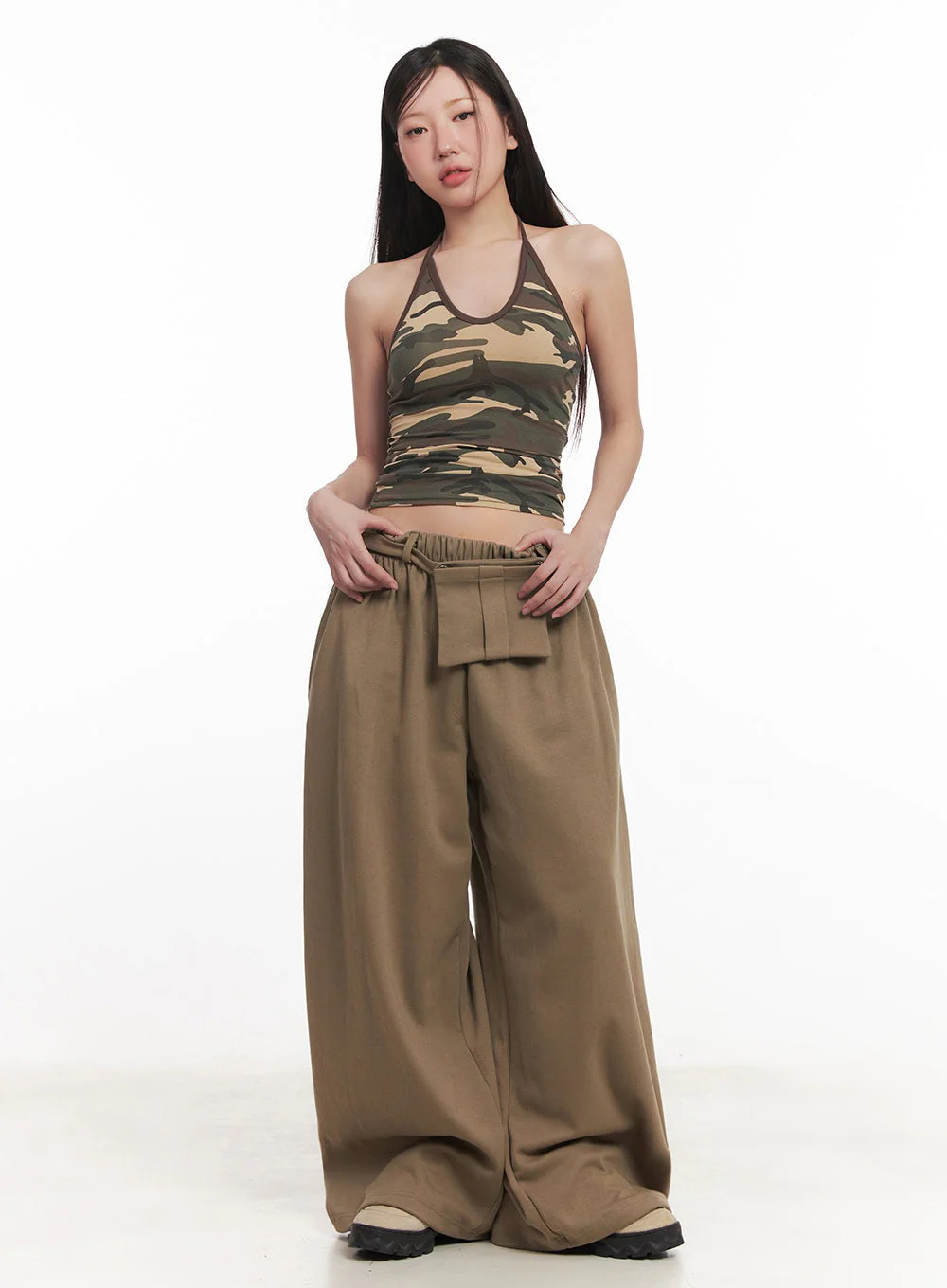 Camo Halter-Neck Cami Top IM528 - Image 4