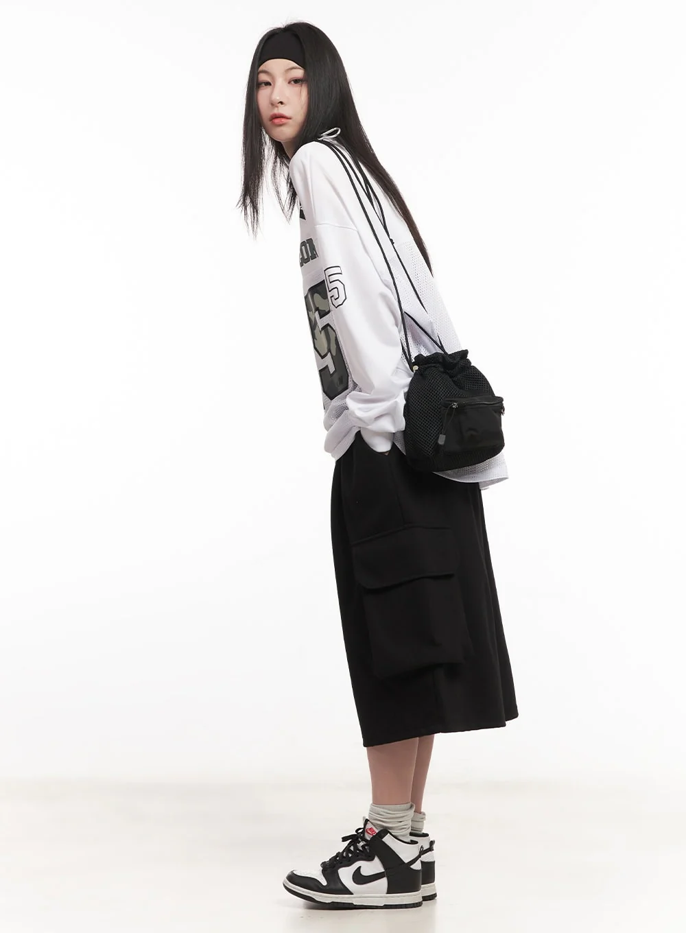 Camo Oversized Mesh Jersey Top CM518 - Image 3