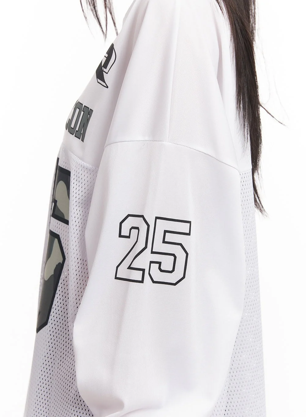 Camo Oversized Mesh Jersey Top CM518 - Image 9
