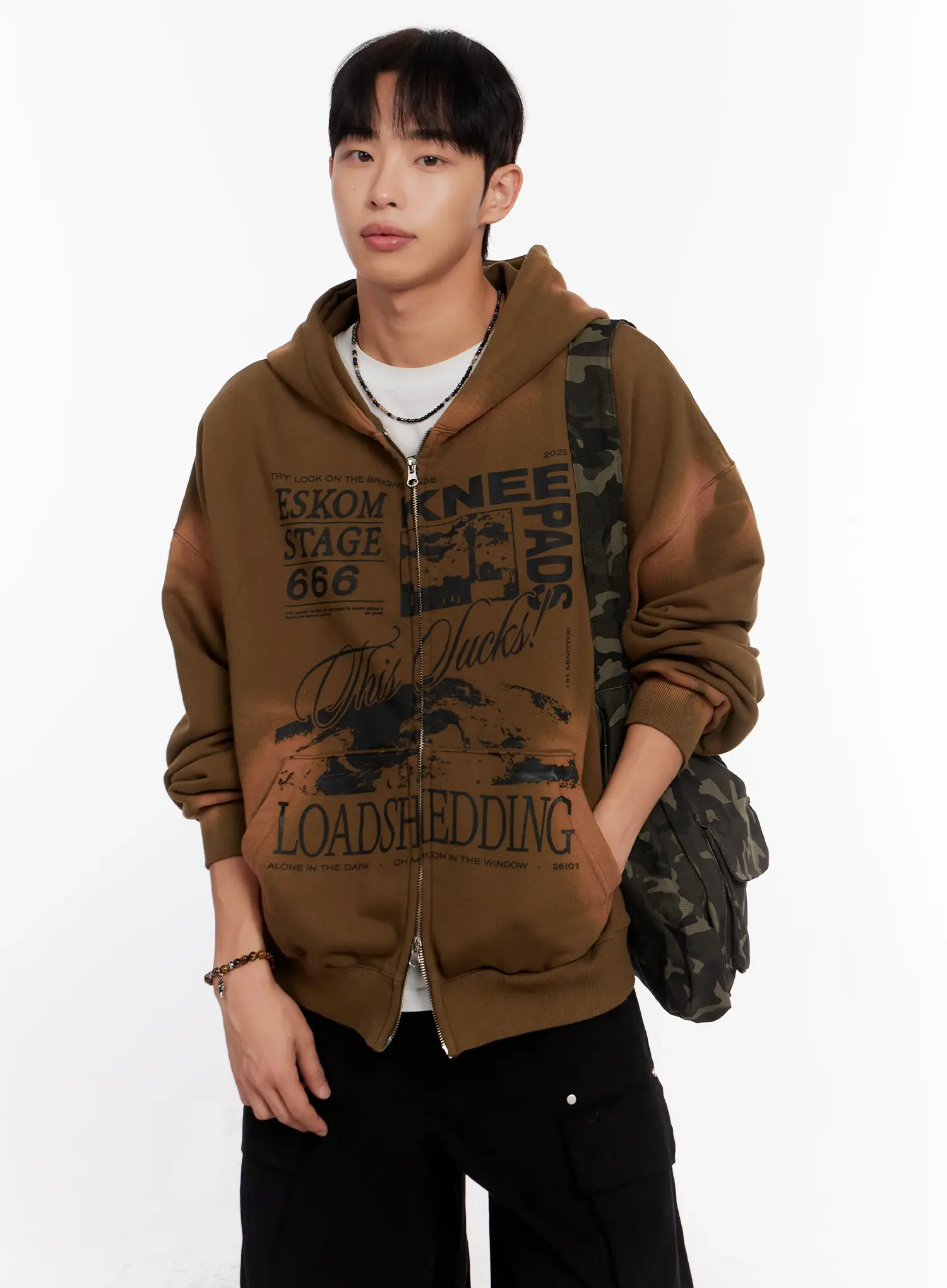 Camo Shoulder Bag with Utility Pockets IO 528 - Image 6