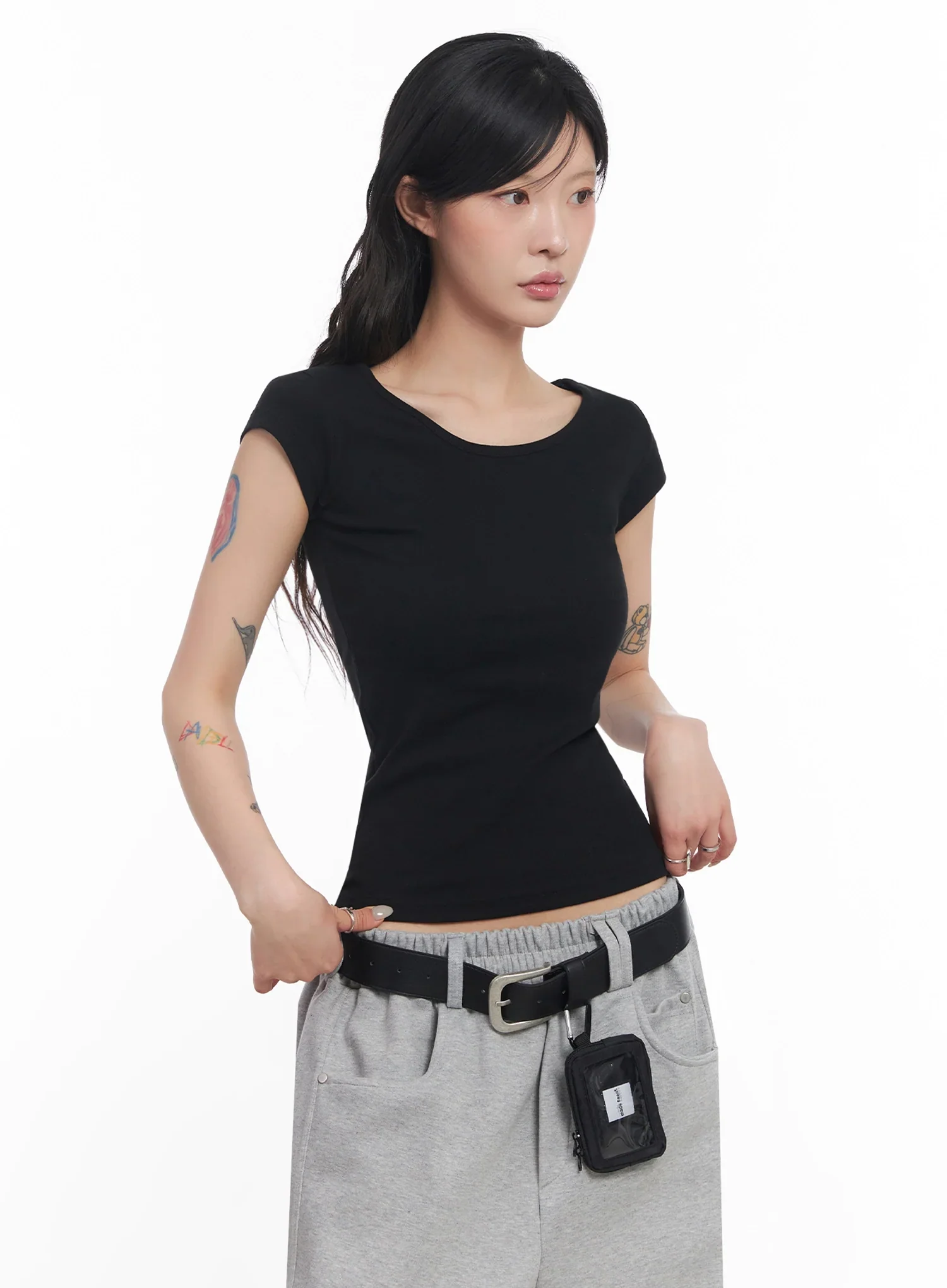 Cap-Sleeve T-Shirt IC503 - Image 8