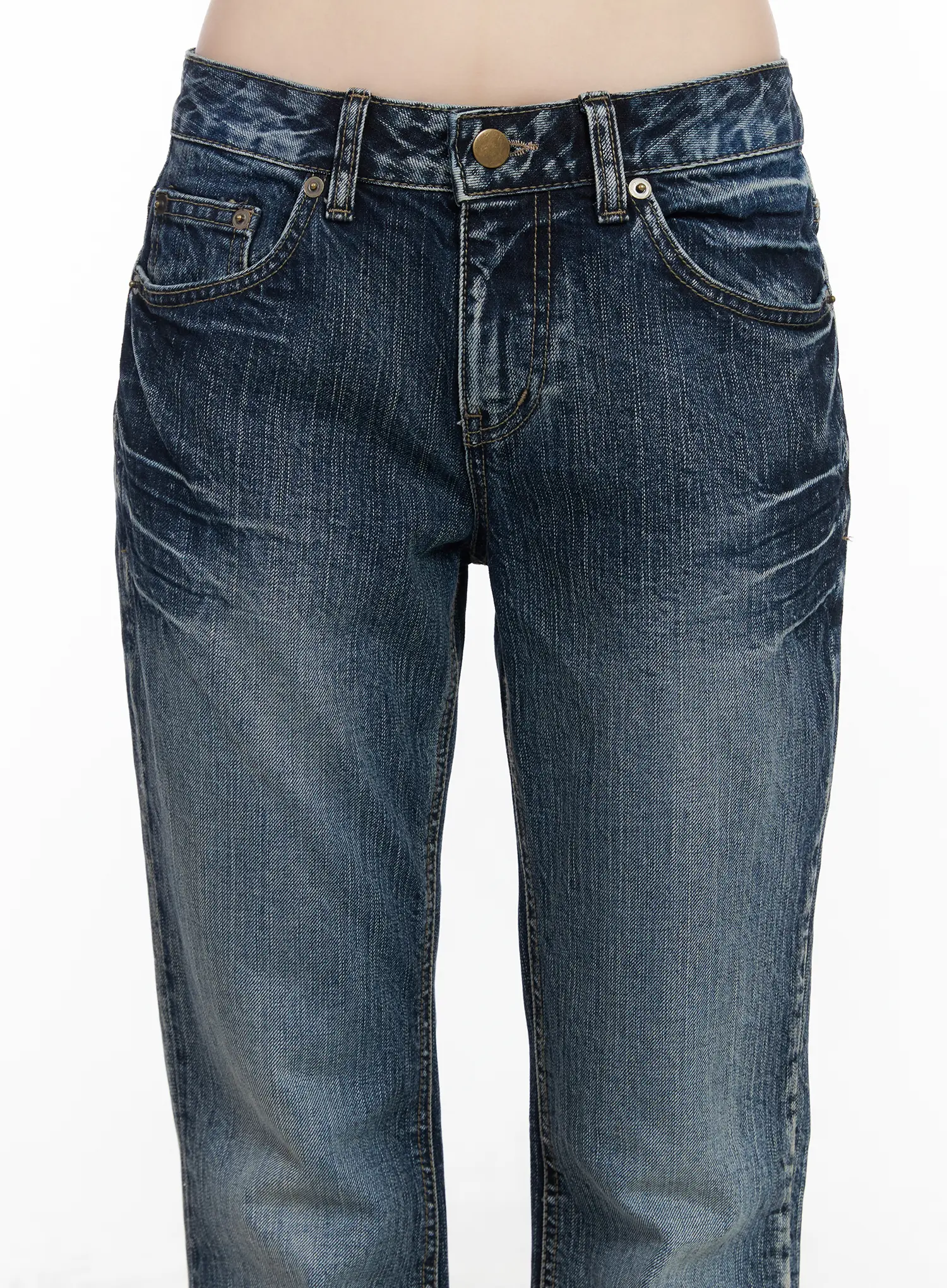 Carey Vintage Washed Bootcut Flared Jeans CM526 - Image 3