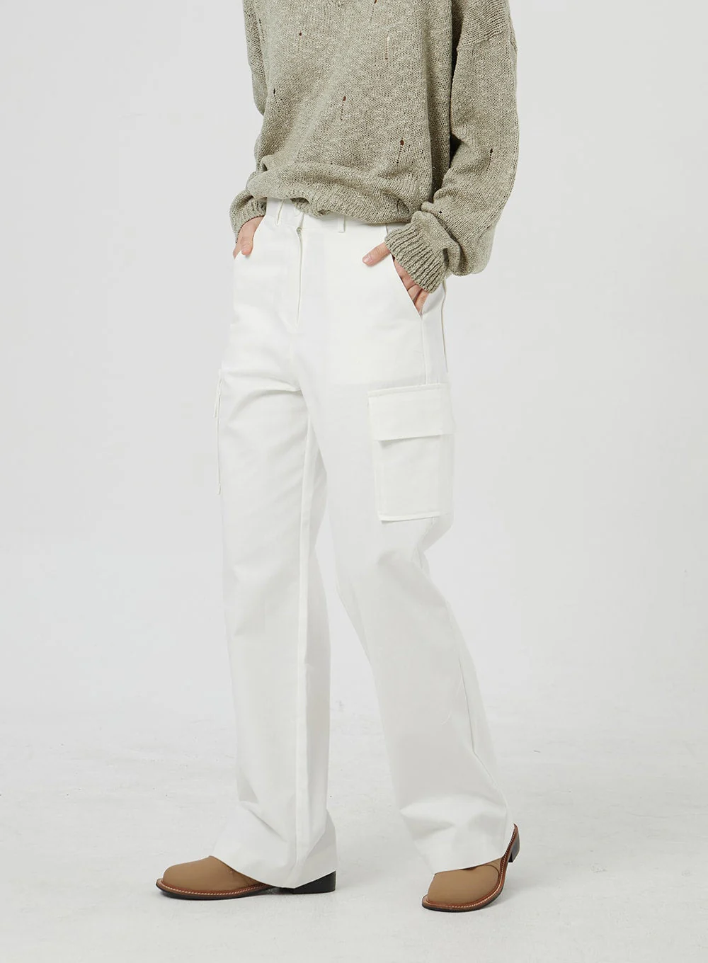 Cargo Cotton Pants OM302 - Image 4