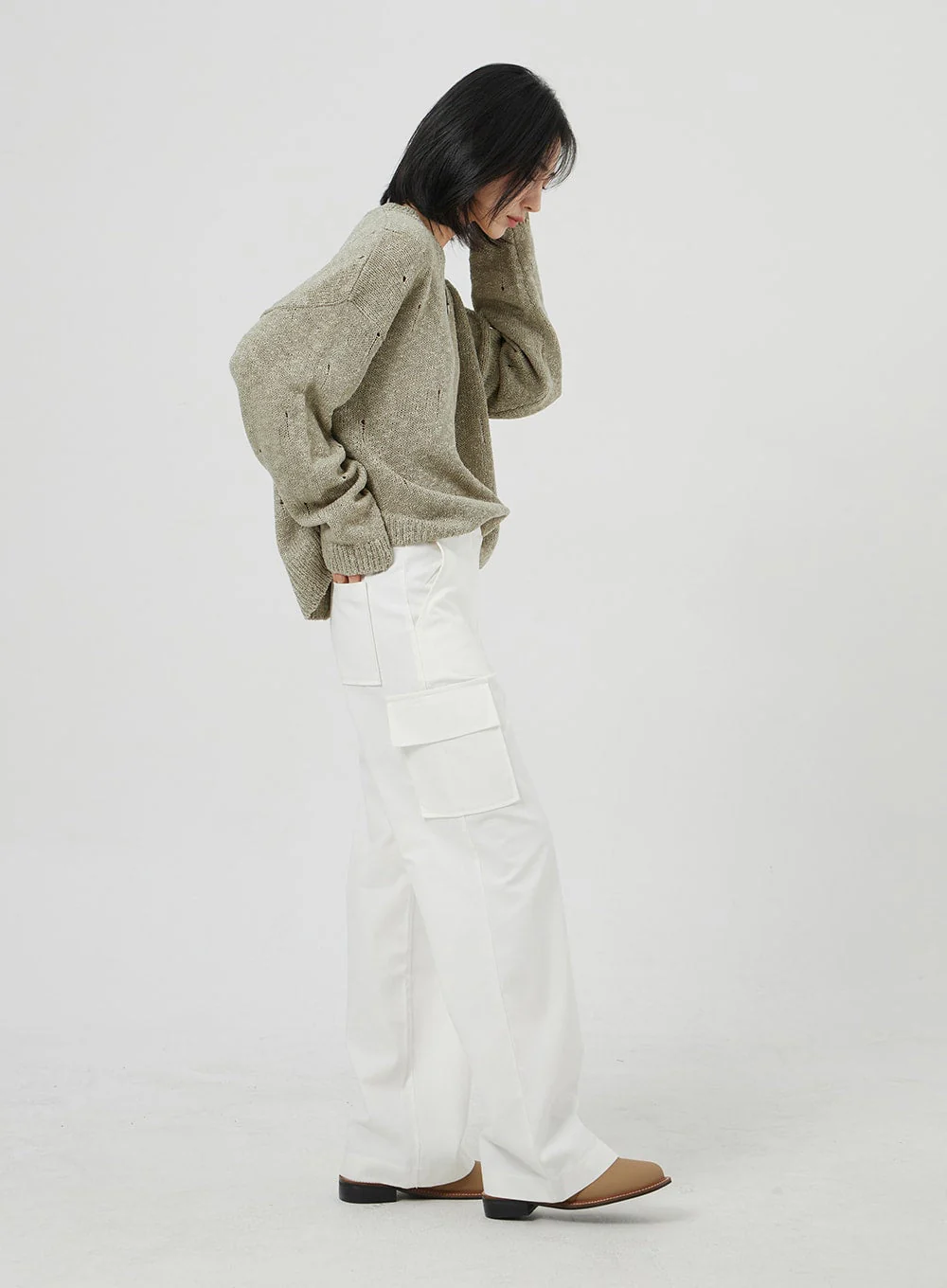 Cargo Cotton Pants OM302 - Image 6