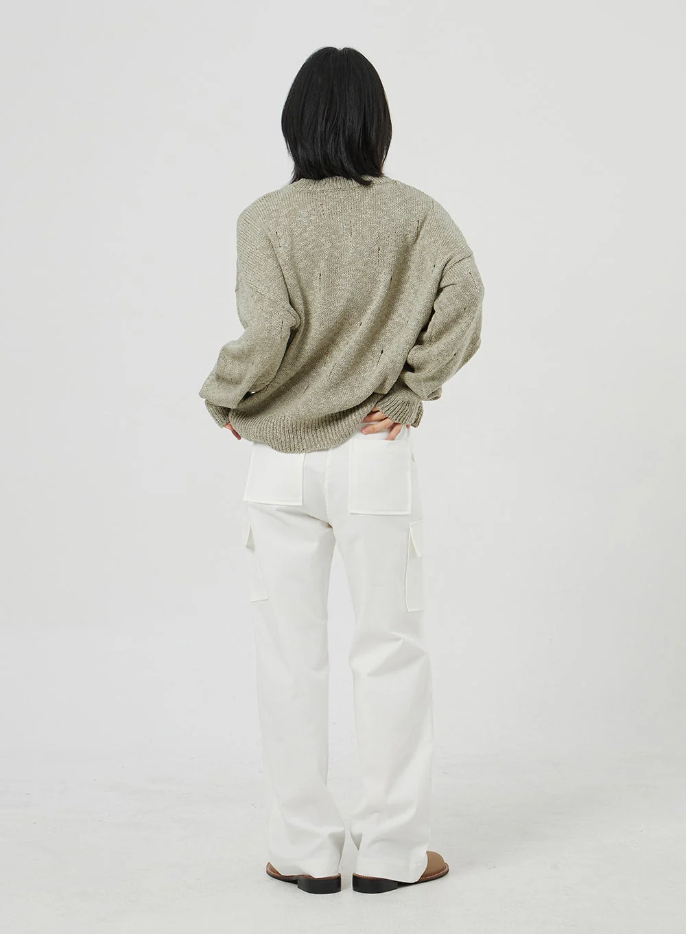 Cargo Cotton Pants OM302 - Image 7