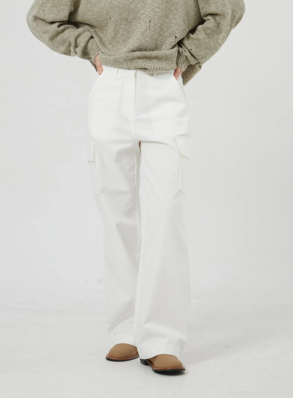 Cargo Cotton Pants OM302 - Image 8
