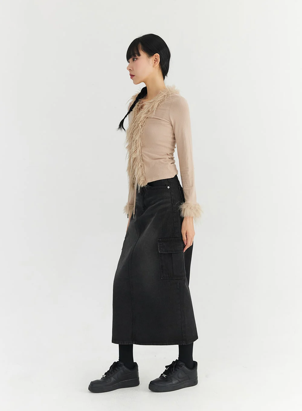 Cargo Maxi Skirt CO327 - Image 3