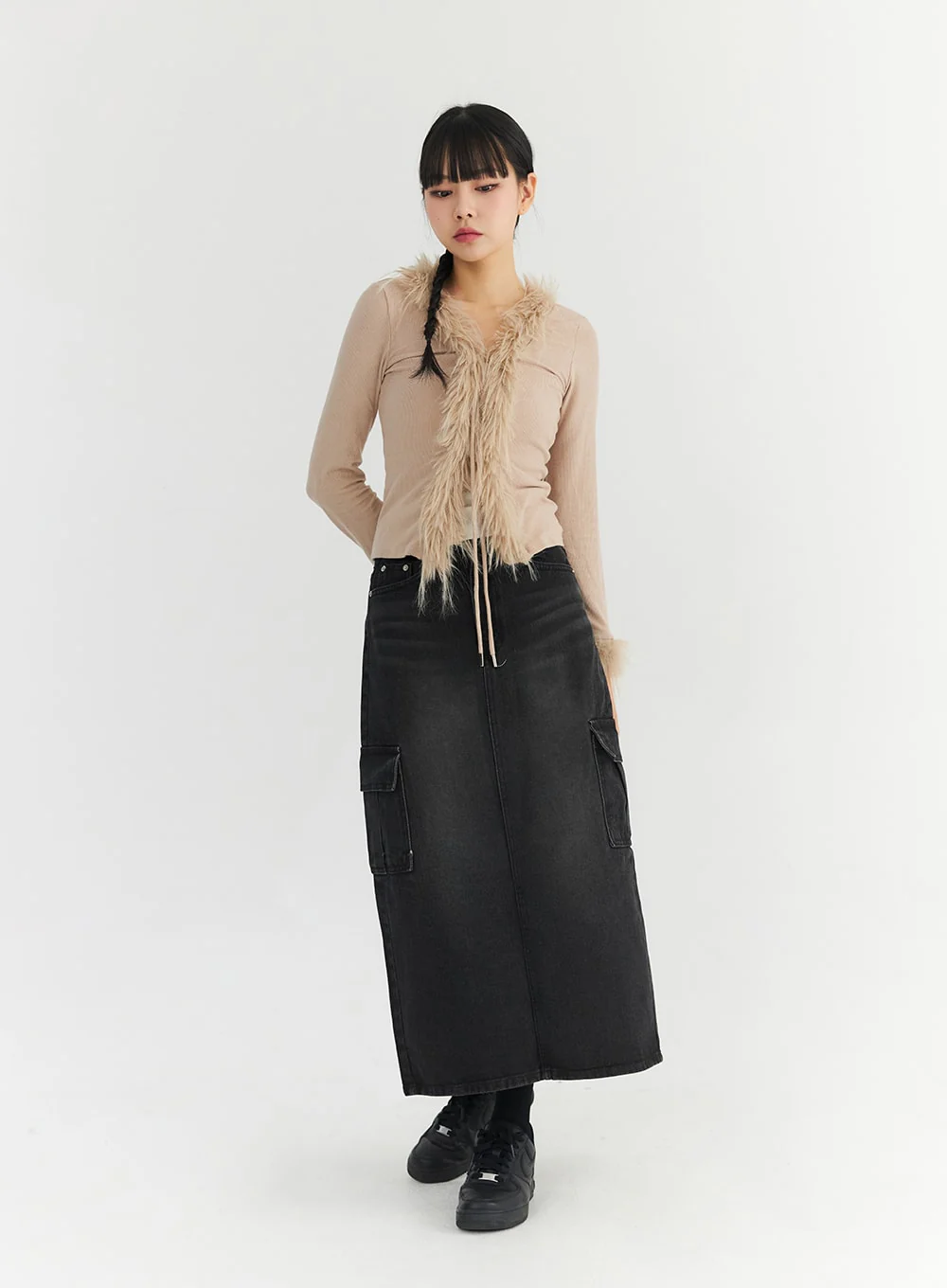 Cargo Maxi Skirt CO327 - Image 6