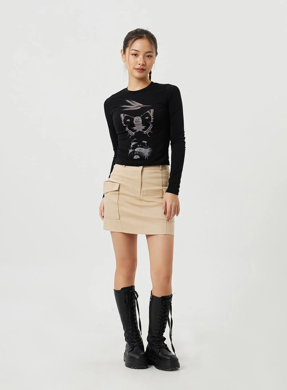 Cargo Mini Skirt CM306 - Image 7