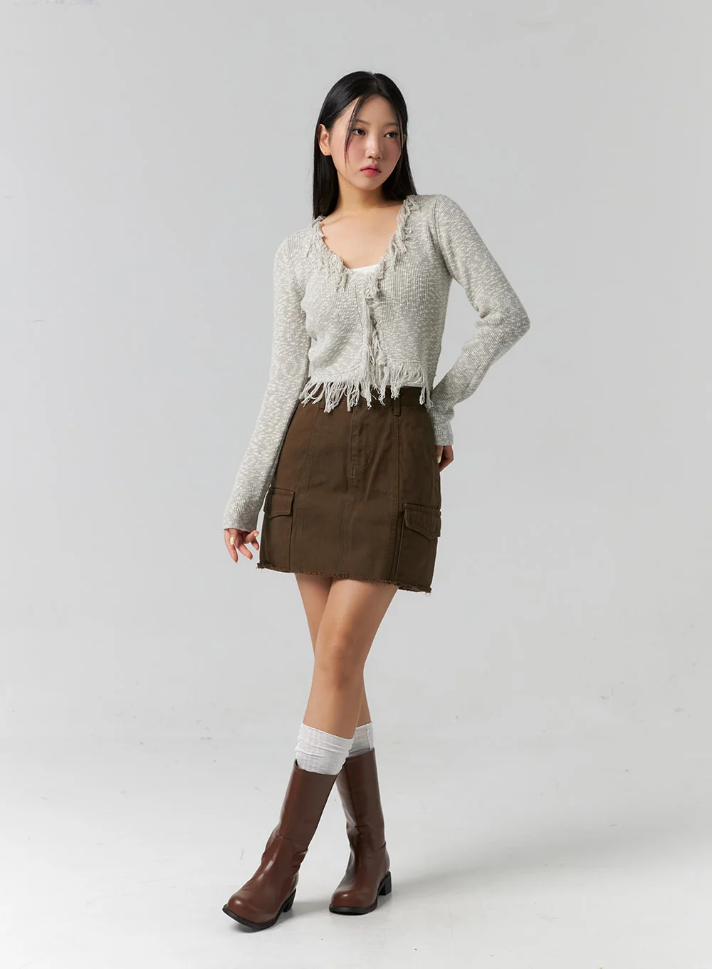 Cargo Mini Skirt CS318 - Image 11