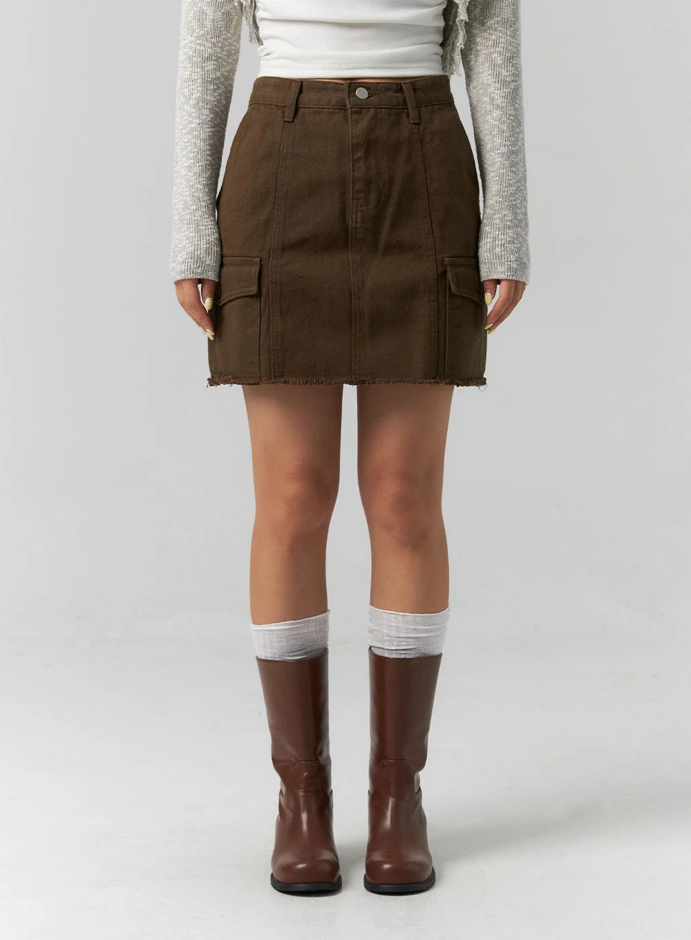 Cargo Mini Skirt CS318 - Image 2