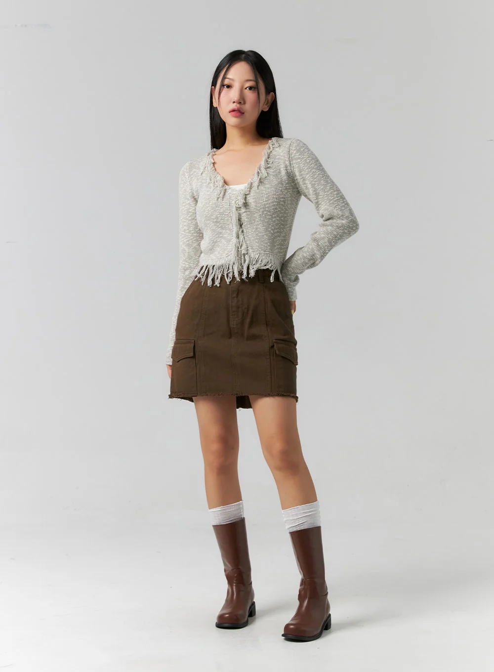 Cargo Mini Skirt CS318 - Image 3