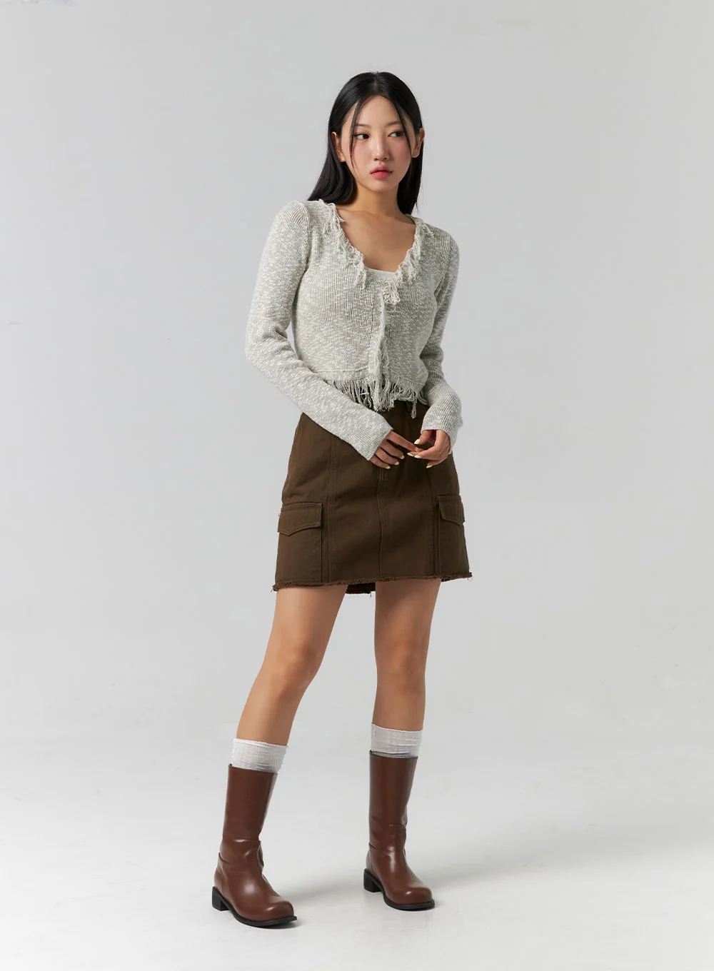 Cargo Mini Skirt CS318 - Image 4
