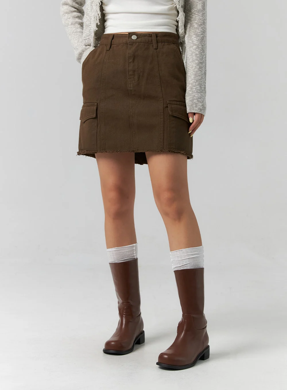 Cargo Mini Skirt CS318 - Image 5
