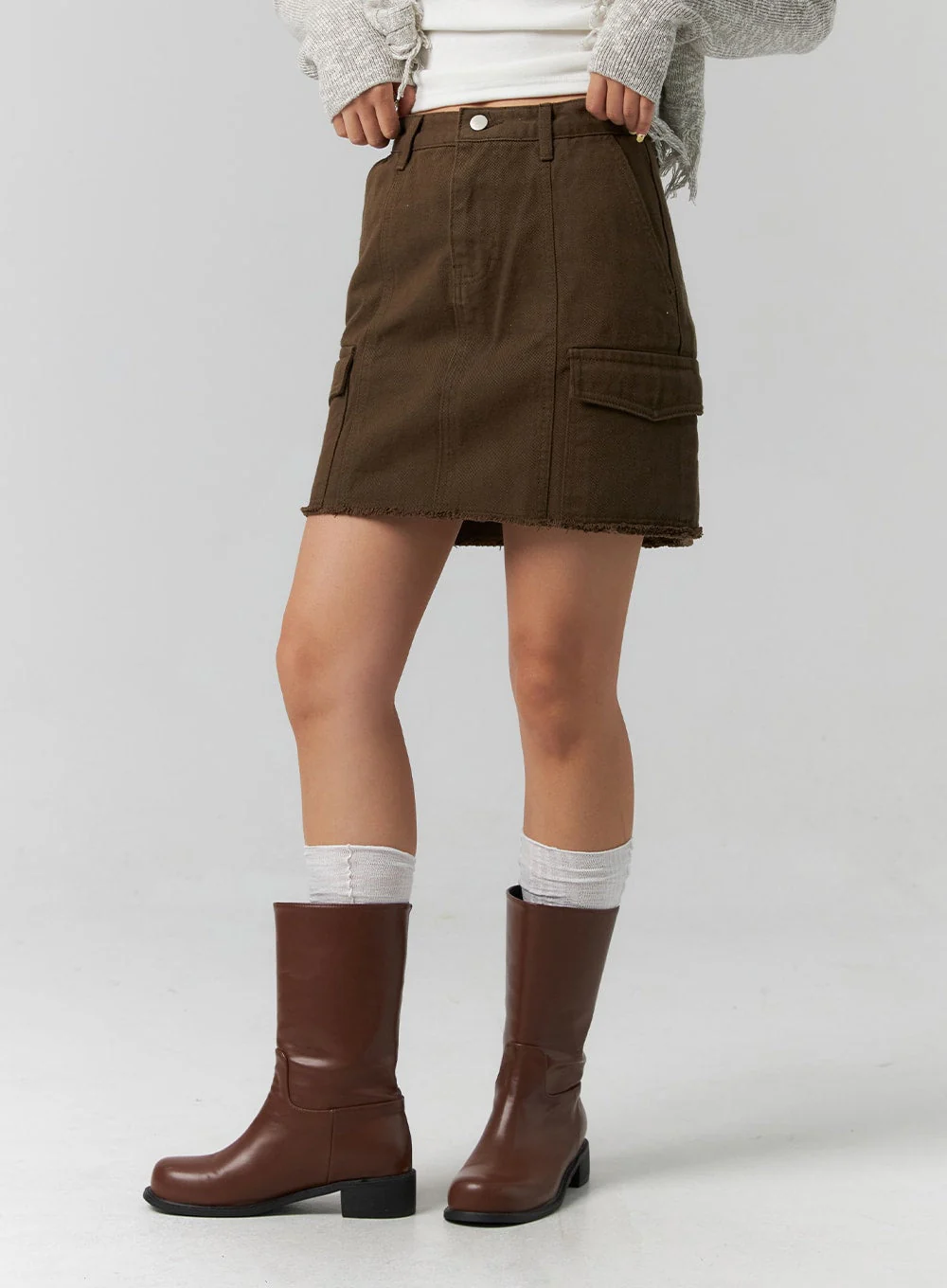 Cargo Mini Skirt CS318 - Image 6