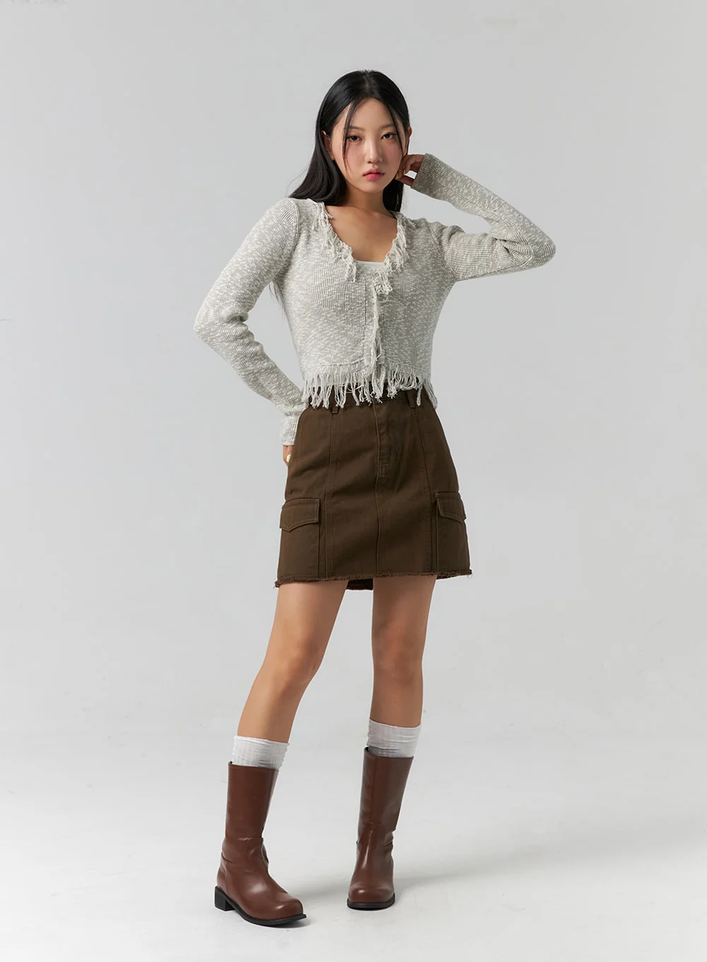 Cargo Mini Skirt CS318 - Image 7