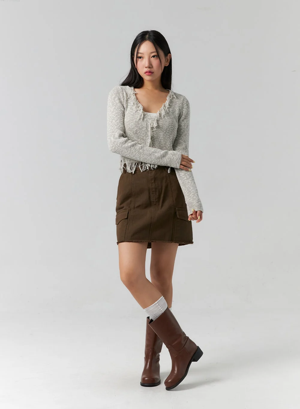 Cargo Mini Skirt CS318 - Image 8