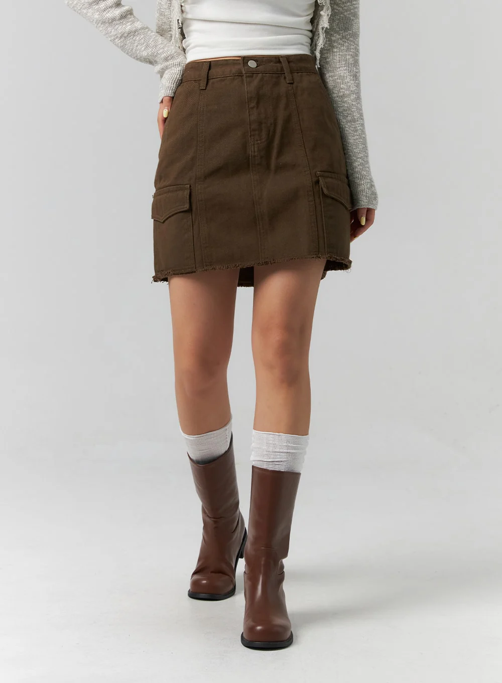 Cargo Mini Skirt CS318 - Image 9