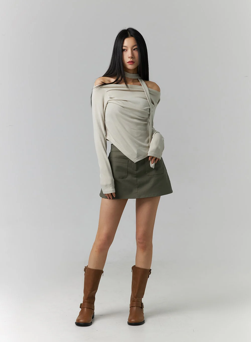 Cargo Mini Skirt ID305 - Image 3