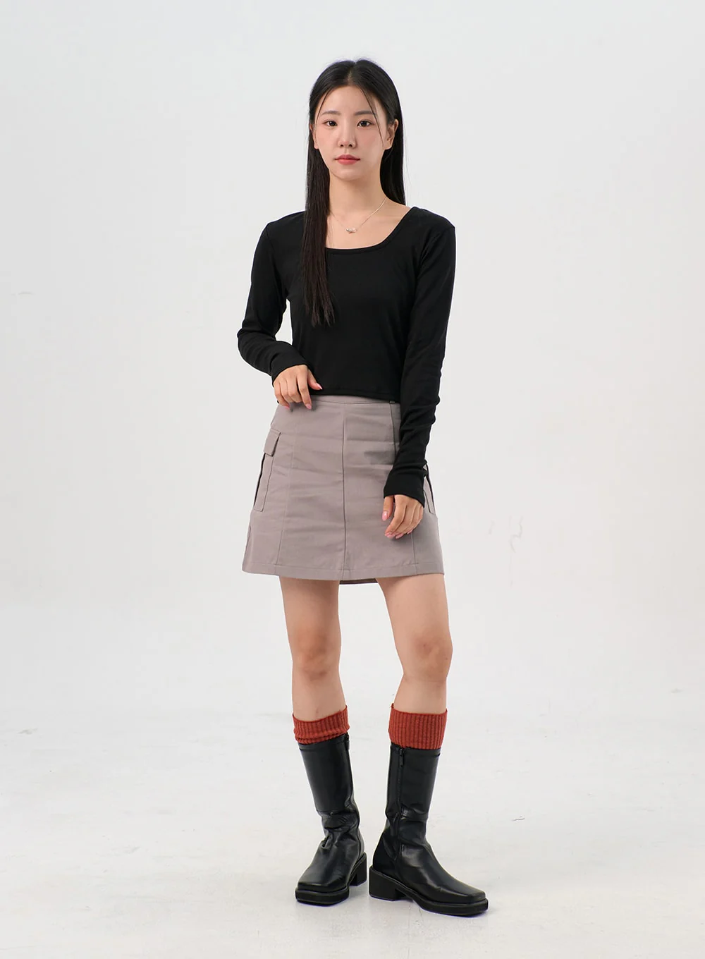 Cargo Mini Skirt OS302 - Image 8