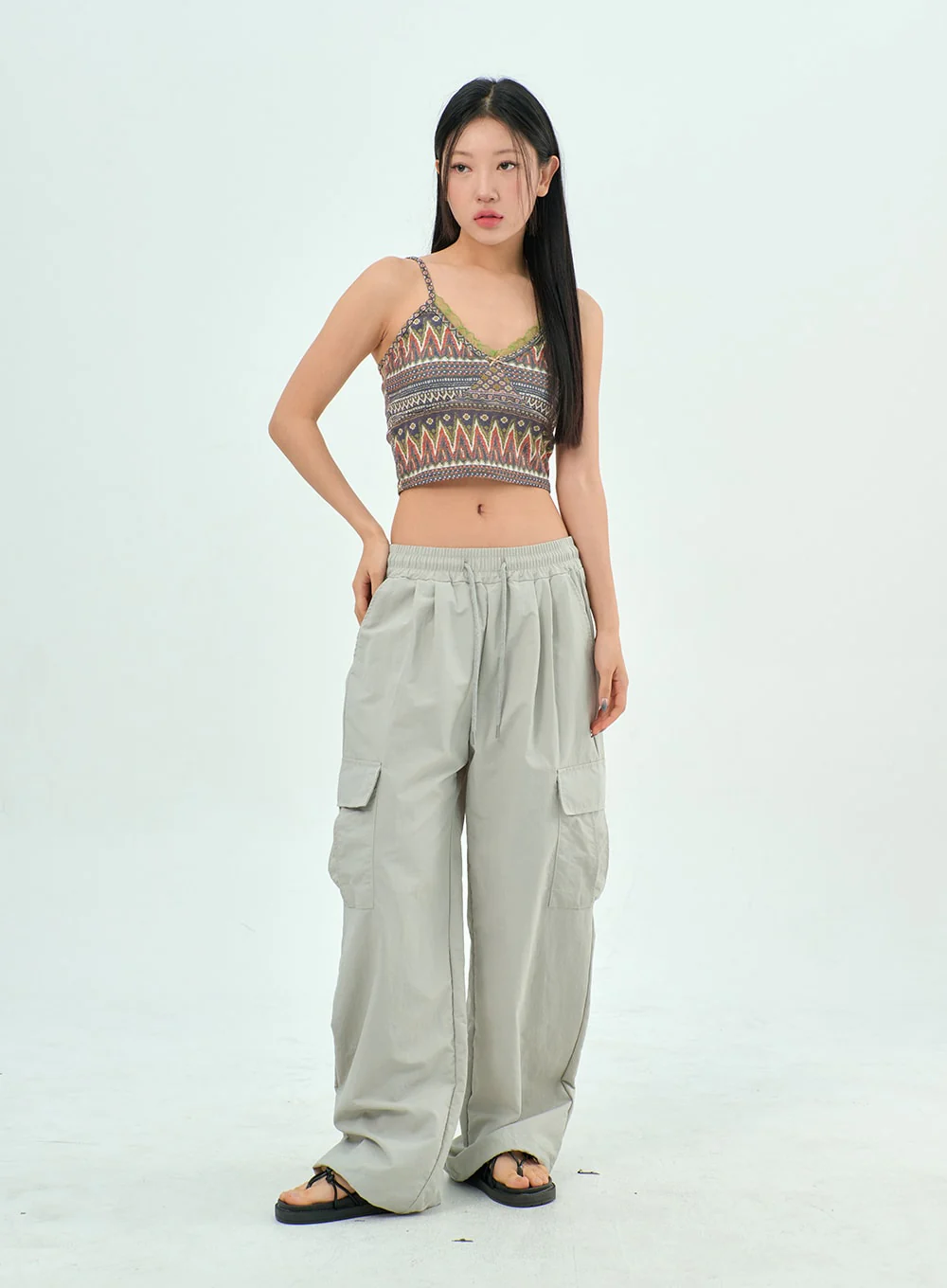 Cargo Nylon Pants BY303 - Image 9