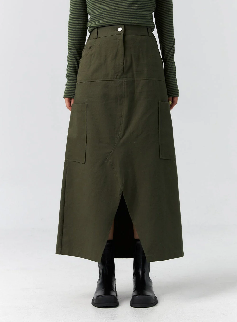 Cargo Slit Maxi Skirt CS305 - Image 2