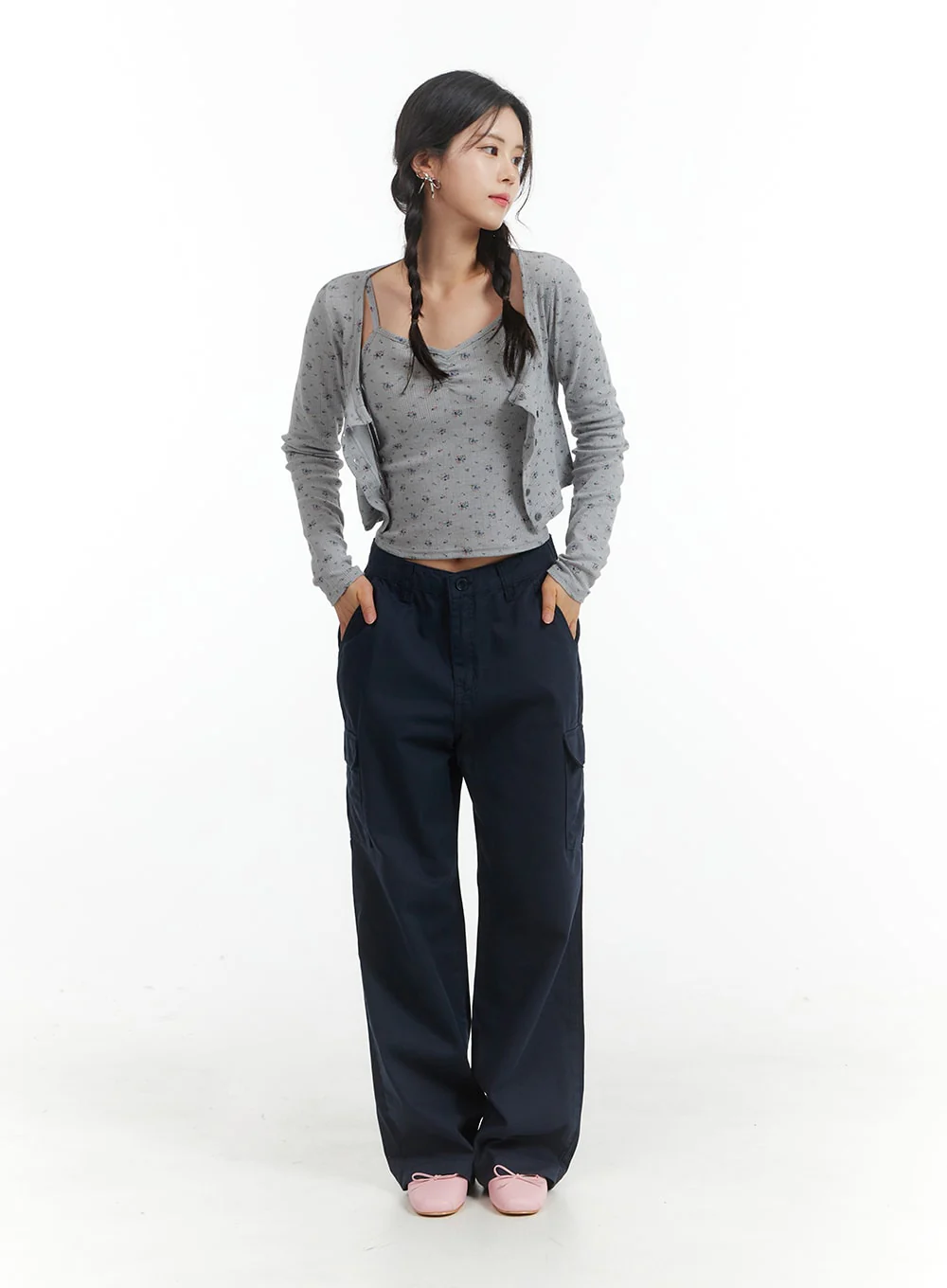 Cargo Straight Leg Pants OM404 - Image 4