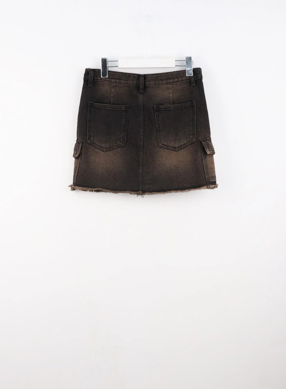 Cargo Washed Denim Mini Skirt CS314 - Image 14