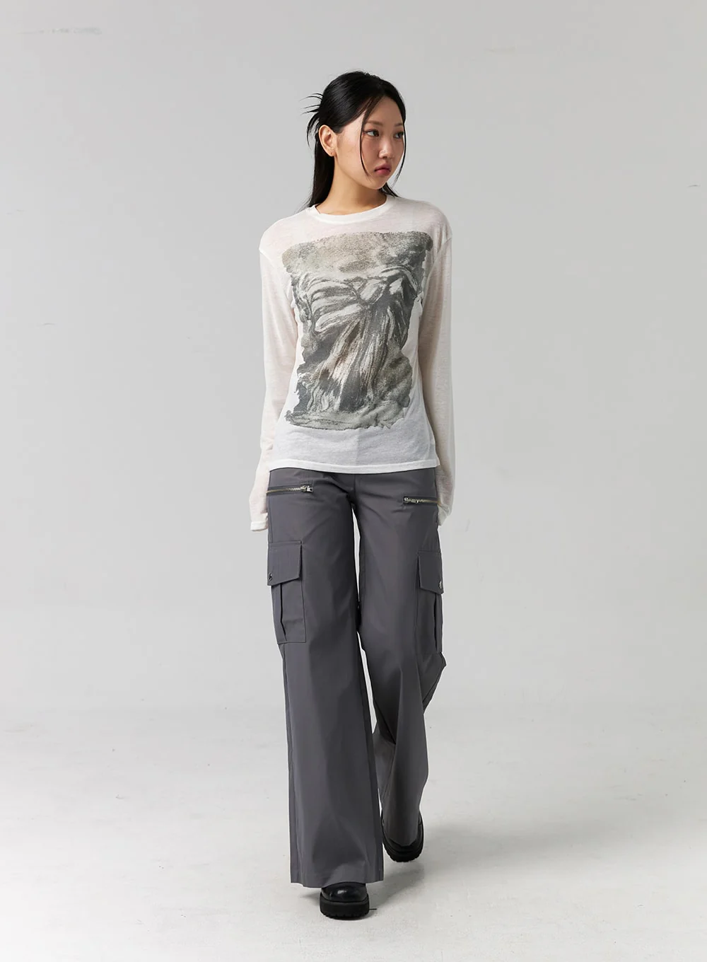 Cargo Wide-Leg Pants CG315 - Image 10