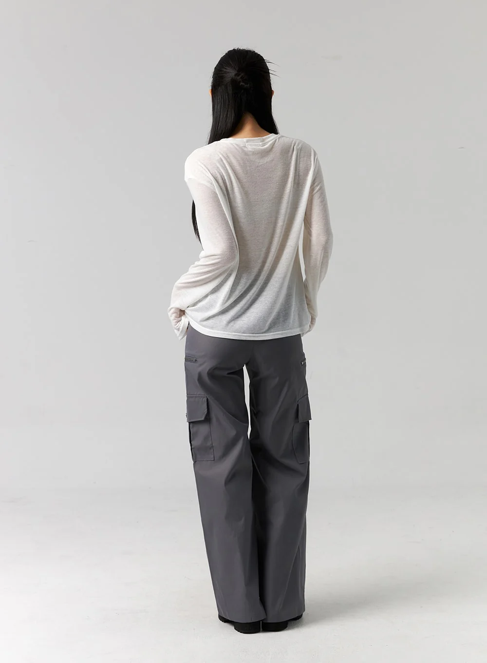 Cargo Wide-Leg Pants CG315 - Image 12