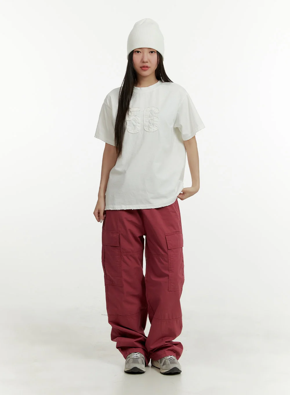 Cargo Wide Leg Pants CY408 - Image 2
