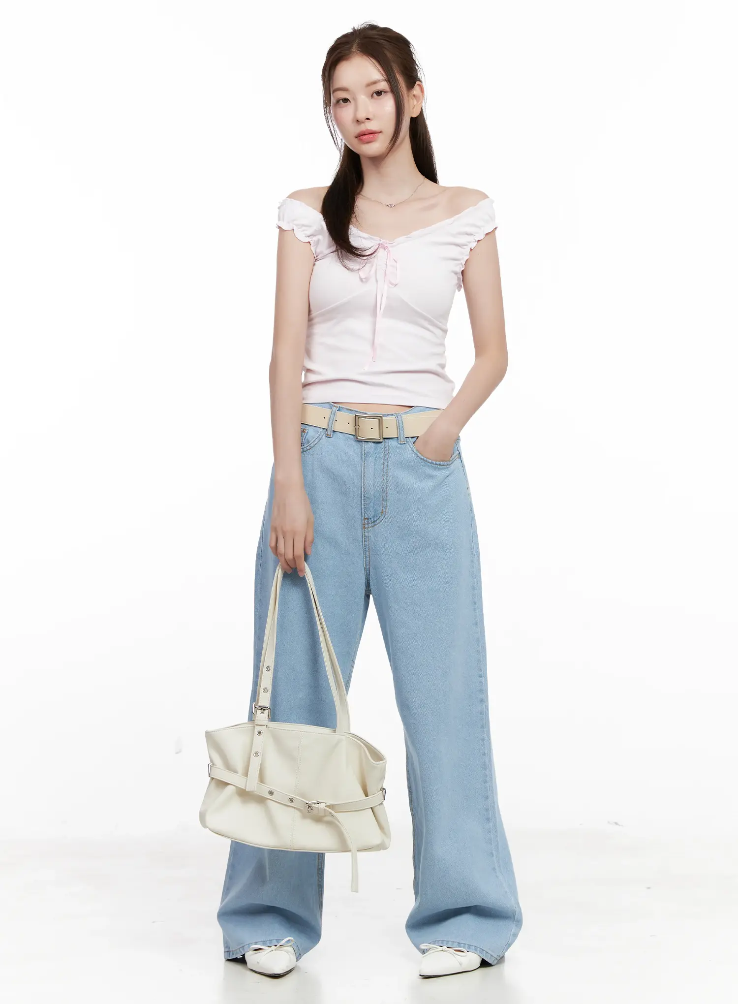 Carmen High-Waist Wide-Leg Denim Jeans CL523 - Image 2