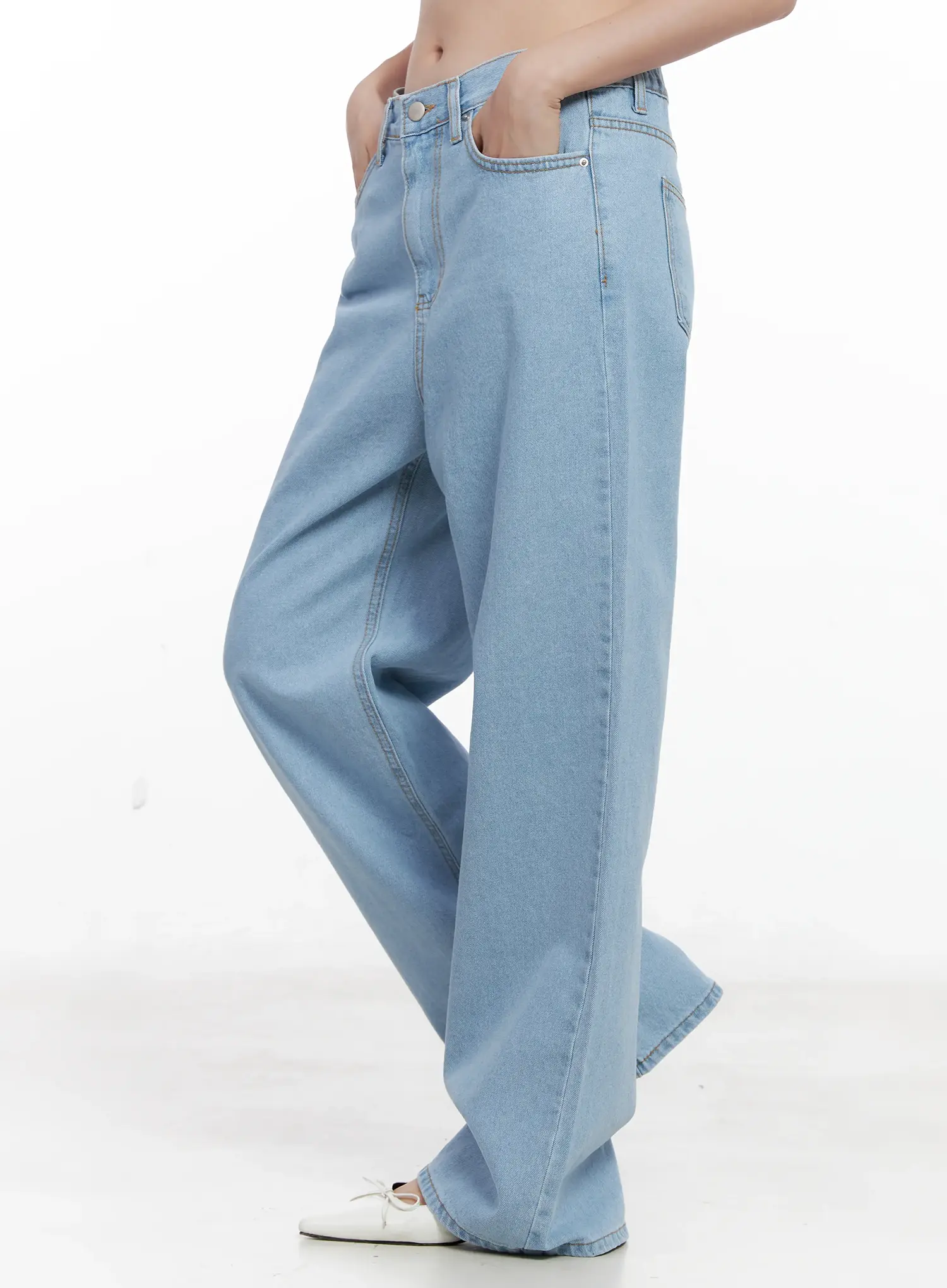 Carmen High-Waist Wide-Leg Denim Jeans CL523 - Image 4