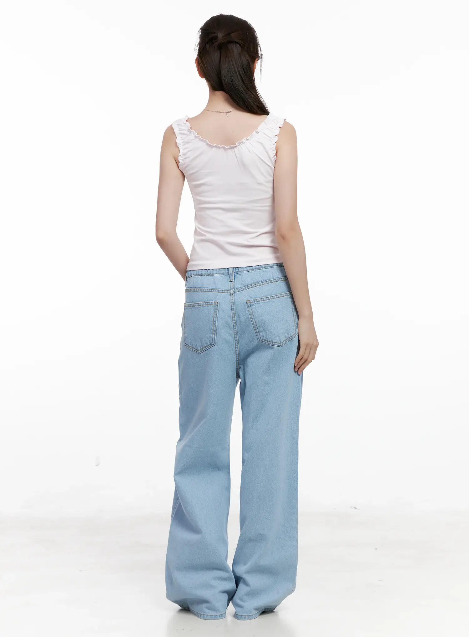 Carmen High-Waist Wide-Leg Denim Jeans CL523 - Image 8
