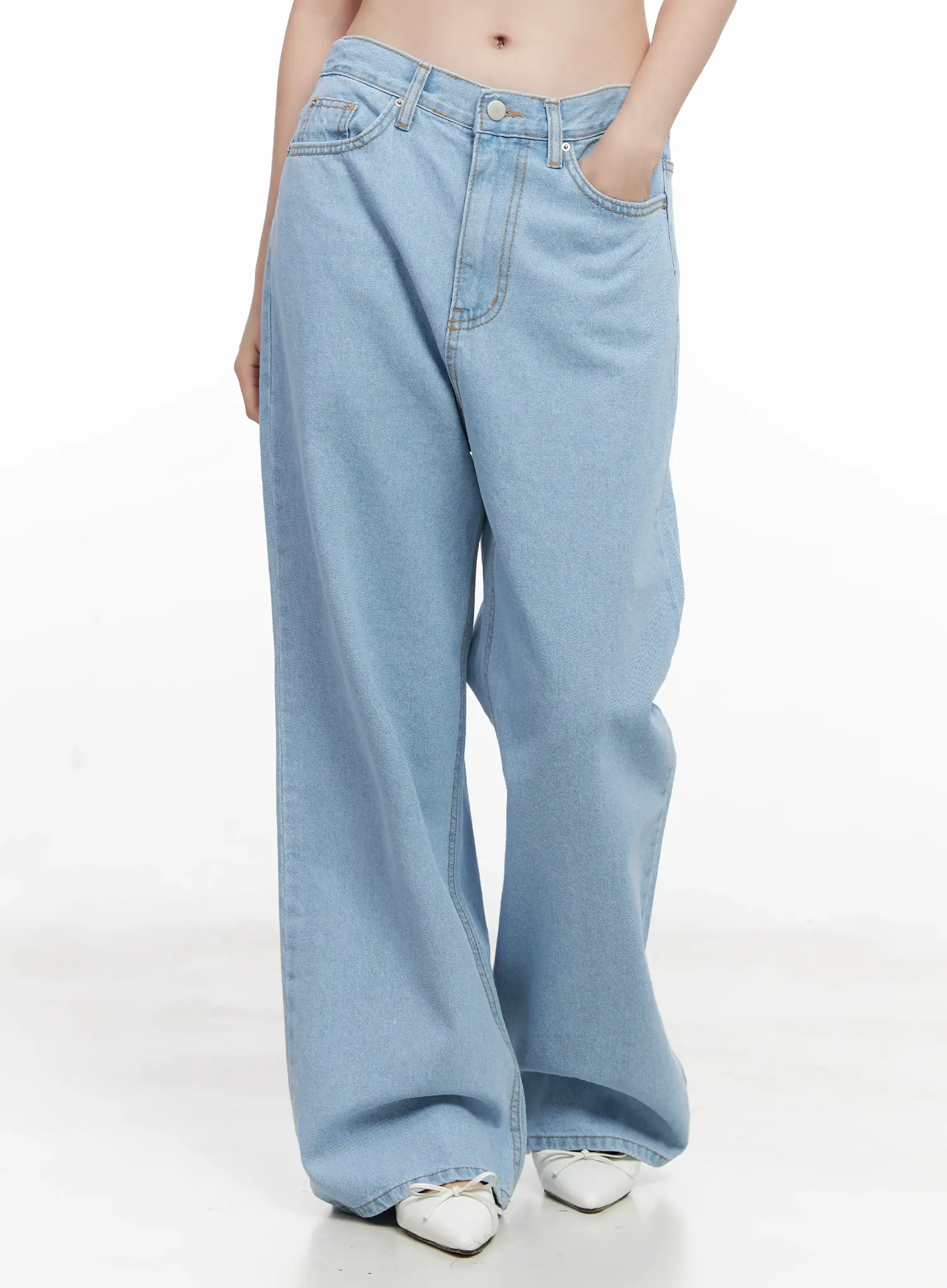 Carmen High-Waist Wide-Leg Denim Jeans CL523 - Image 9