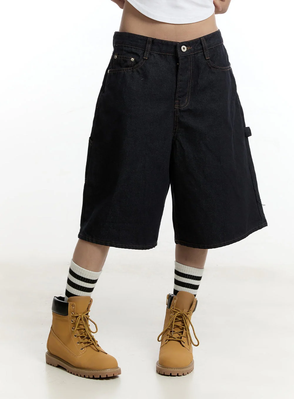 Carpenter Denim Wide-Leg Jorts CY501 - Image 10