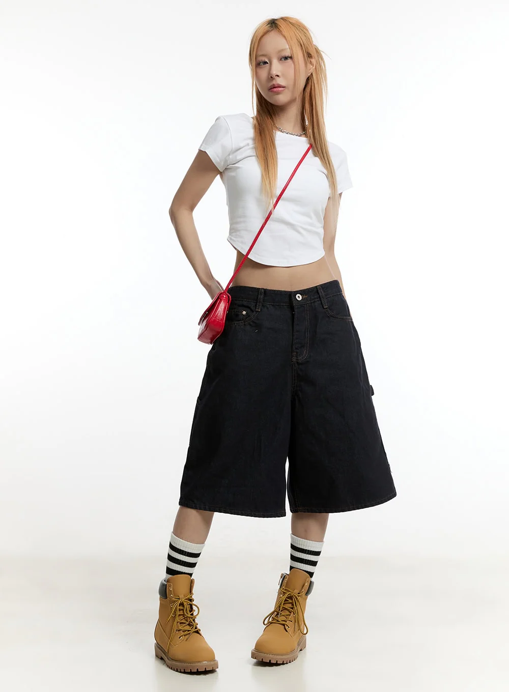 Carpenter Denim Wide-Leg Jorts CY501 - Image 2