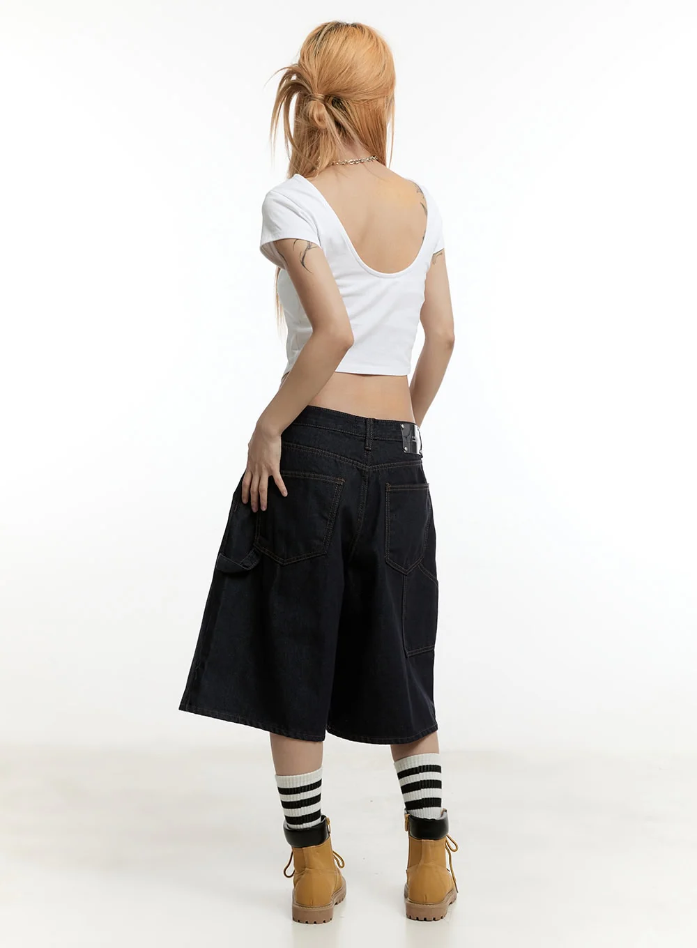 Carpenter Denim Wide-Leg Jorts CY501 - Image 8