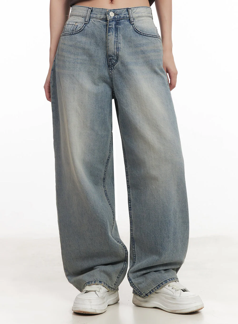 Casey Washed Baggy Jeans IM528 - Image 2