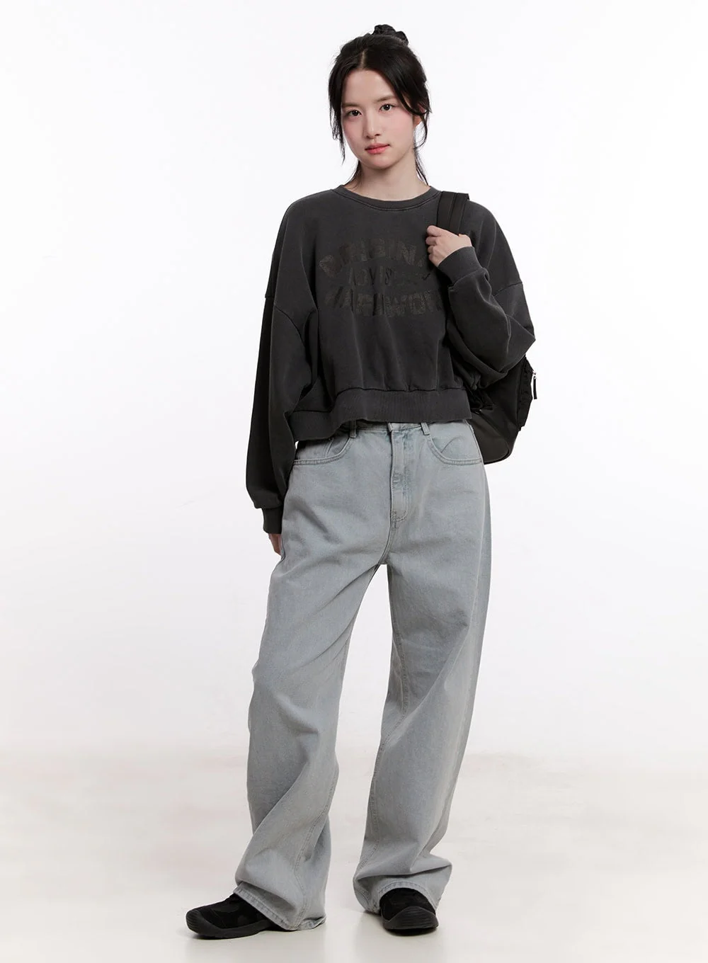 Casey Washed Baggy Wide-Leg Jeans CM526 - Image 2