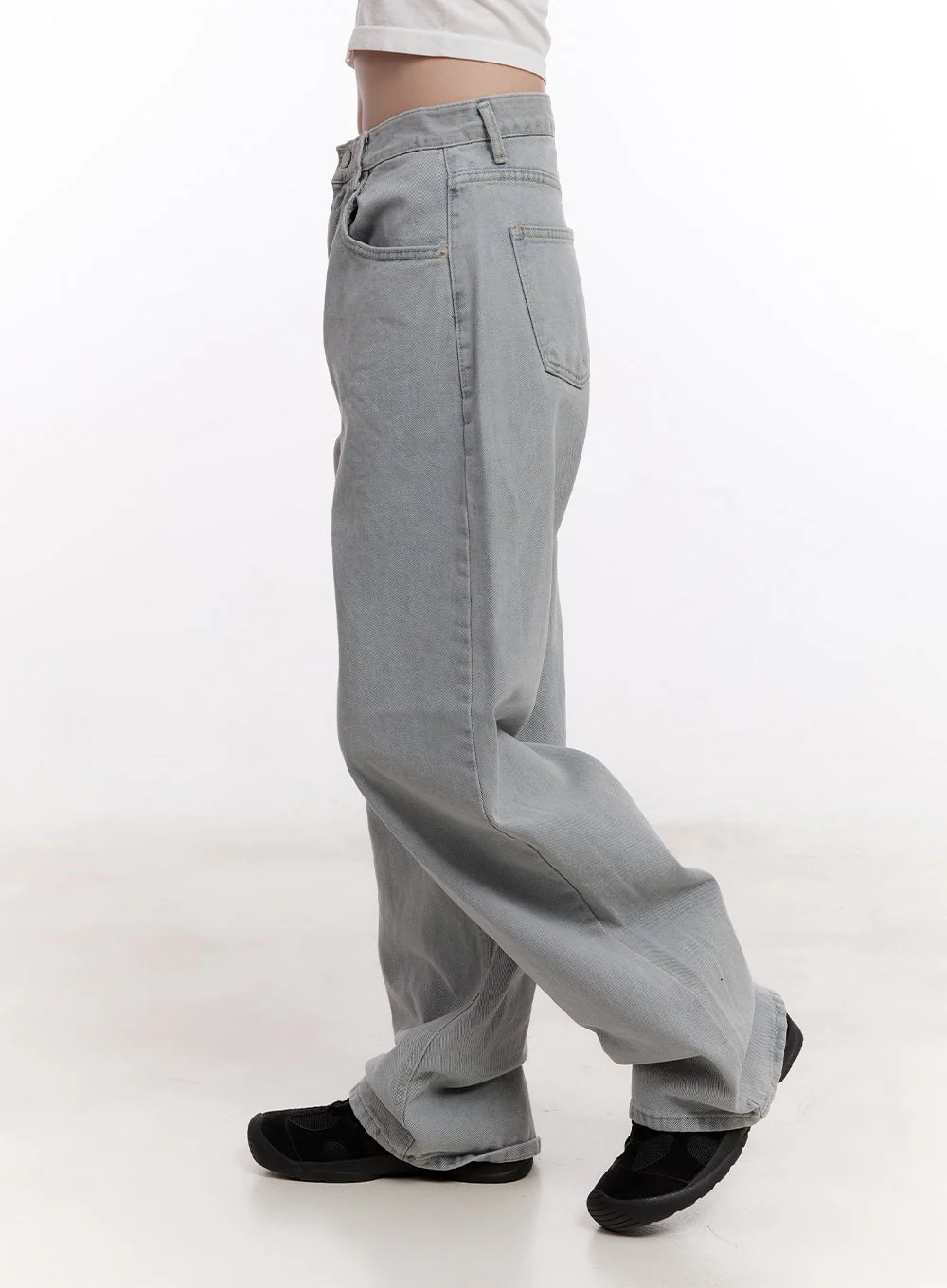 Casey Washed Baggy Wide-Leg Jeans CM526 - Image 3