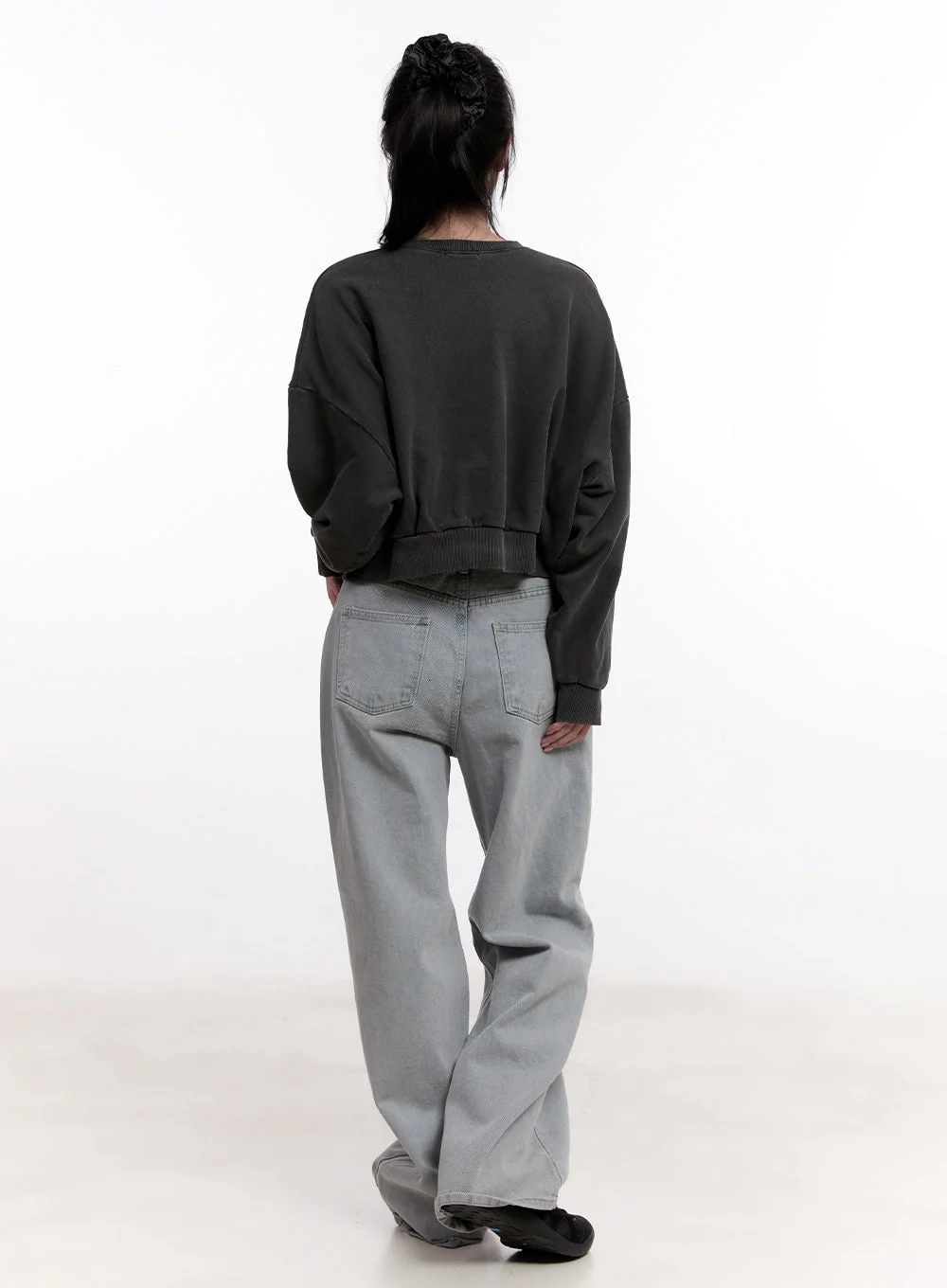 Casey Washed Baggy Wide-Leg Jeans CM526 - Image 5
